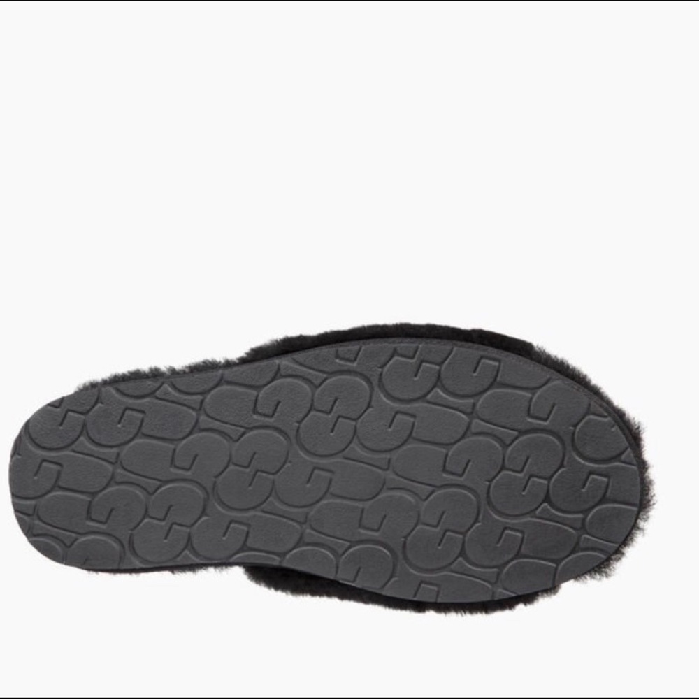 LAST PAIR - NEW Black Ugg Open Toe Bow Slippers - Picture 3 of 5